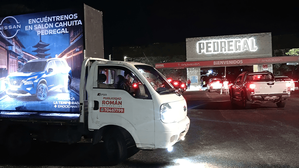 Publicidad móvil iluminación